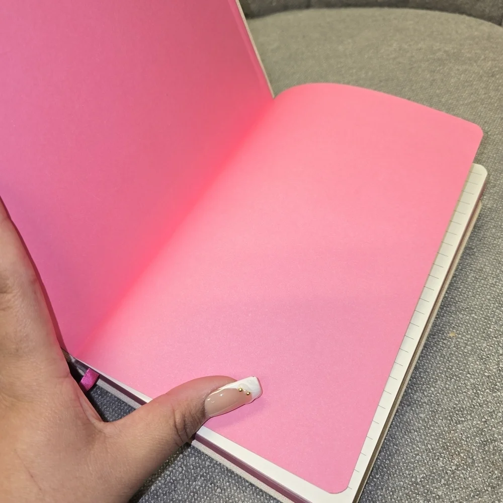 Love Notes Cream Binder with Pink Accent